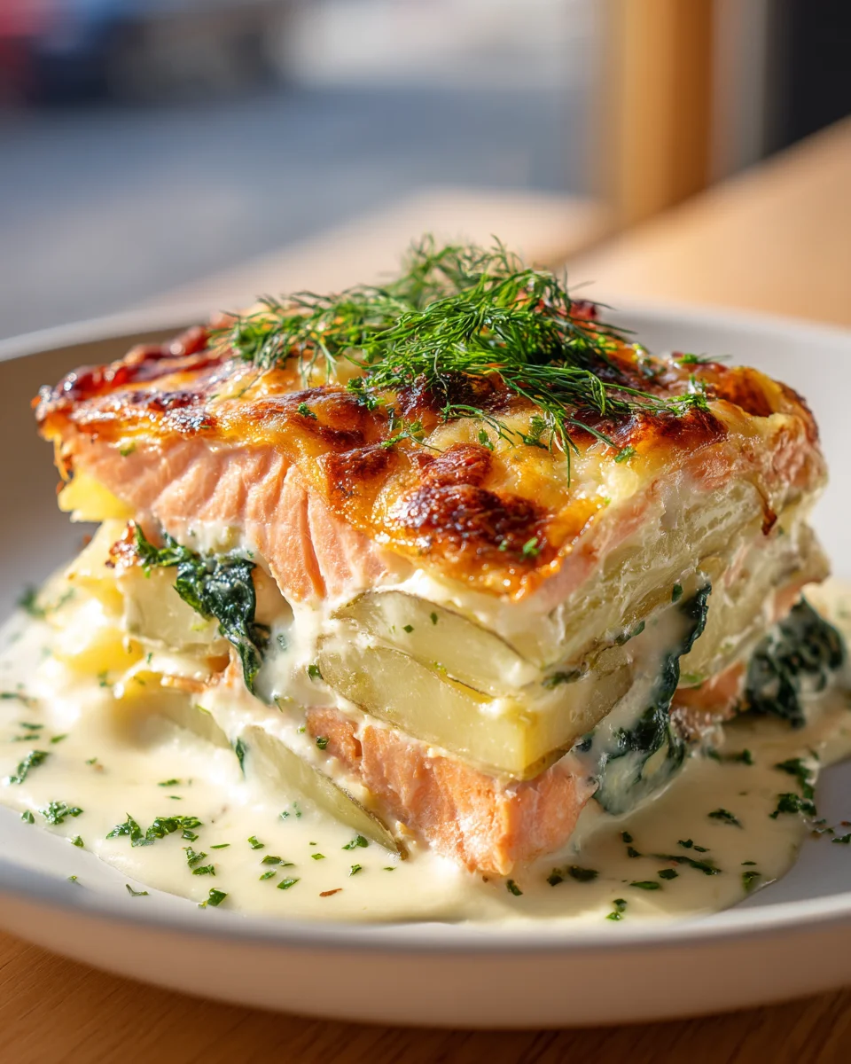 Schneller Lachs Auflauf mit Kartoffeln: Zart & Ofenfrisch!