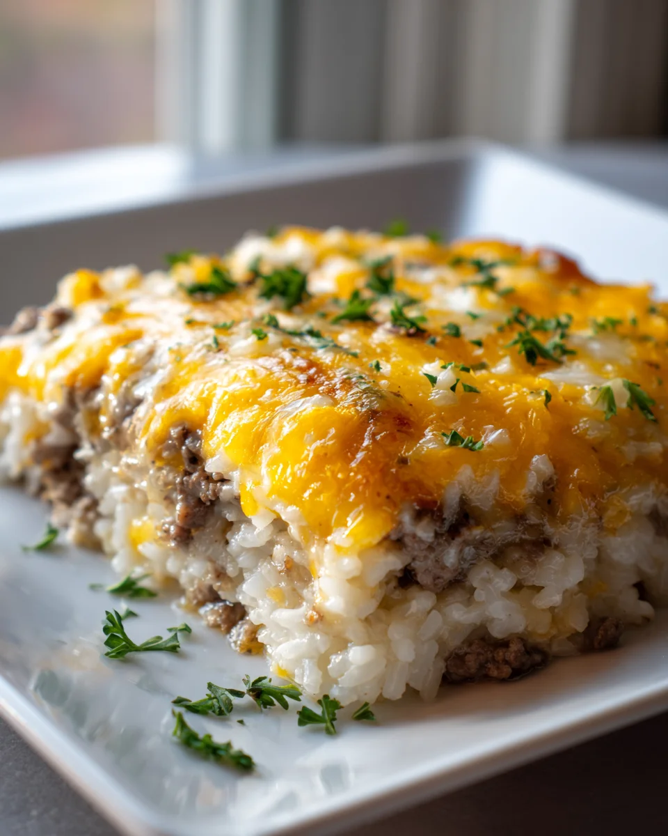 Käse-Hackfleisch-Reis-Auflauf: Einfach & unwiderstehlich