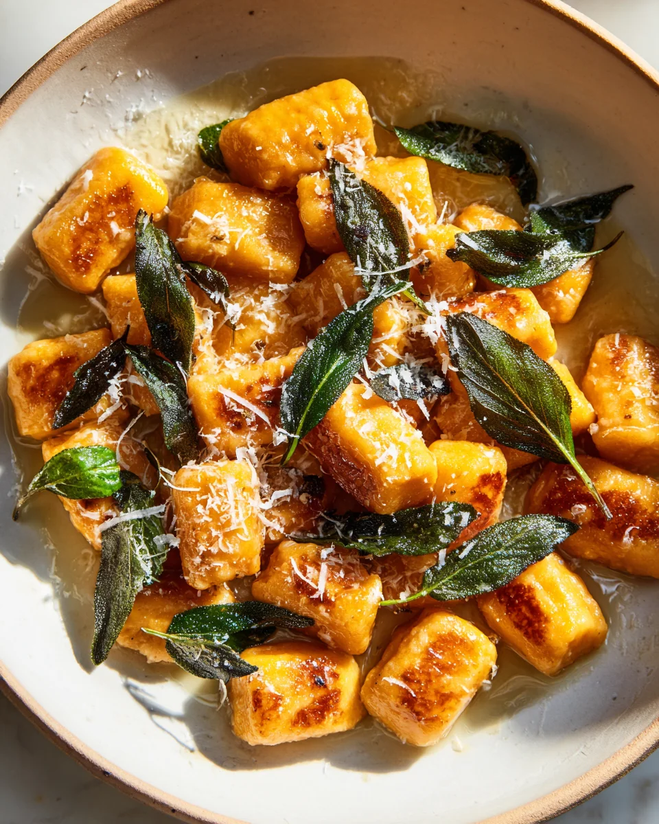 Himmlische Süßkartoffel Gnocchi mit Brauner Butter & Salbei