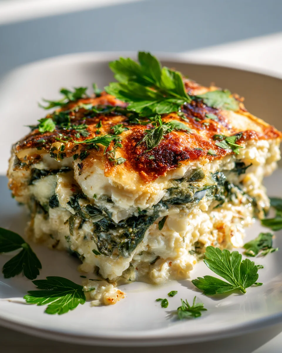 Low Carb Spinat Blumenkohl Auflauf: Lecker & Gesund!