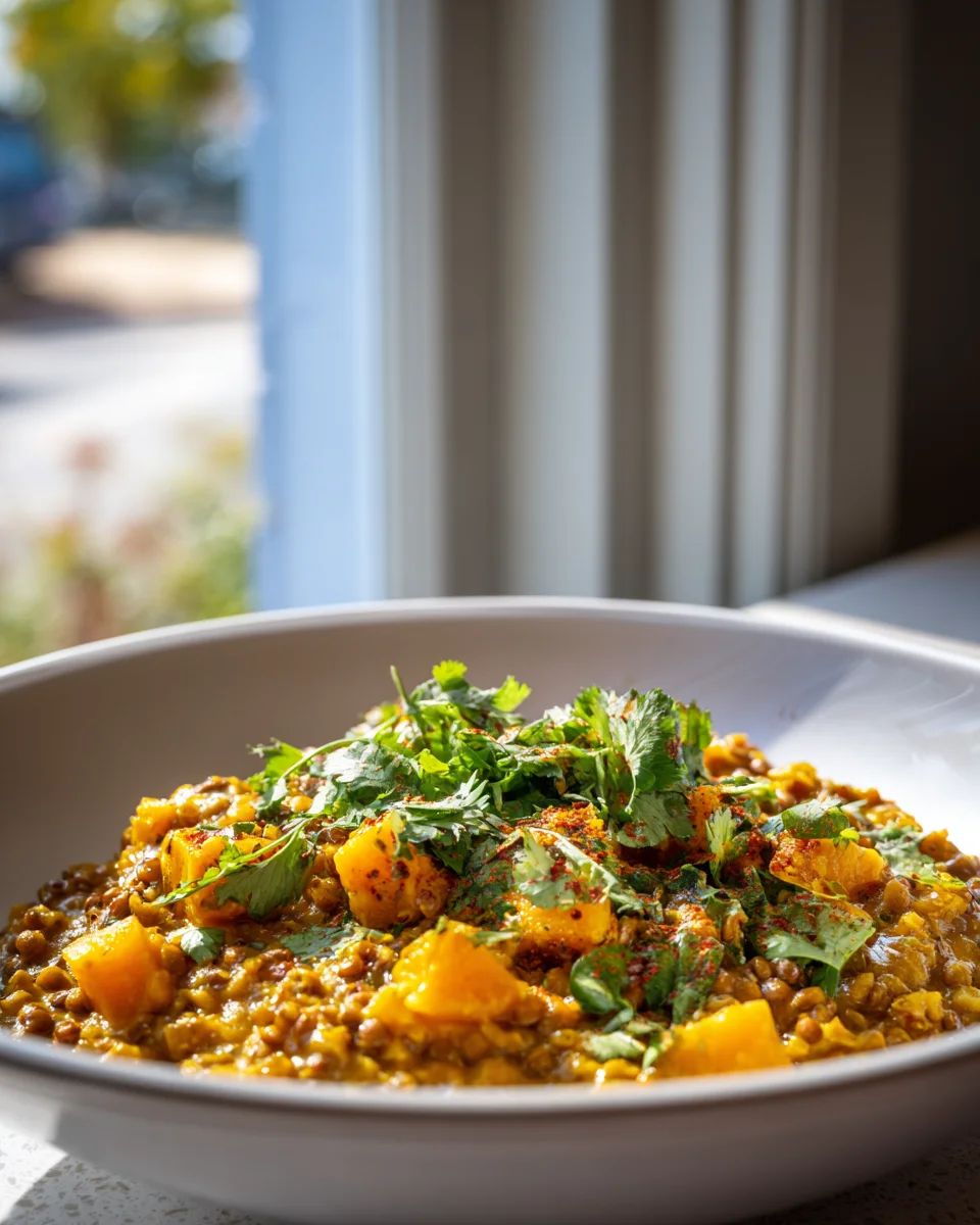 Unwiderstehliches Kürbis Linsen Curry - Dein neues Lieblingsrezept!