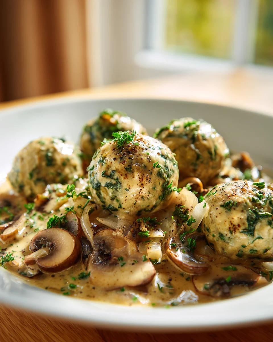 Spinatknödel mit Pilzragout: Dein essenzielles Lieblingsrezept
