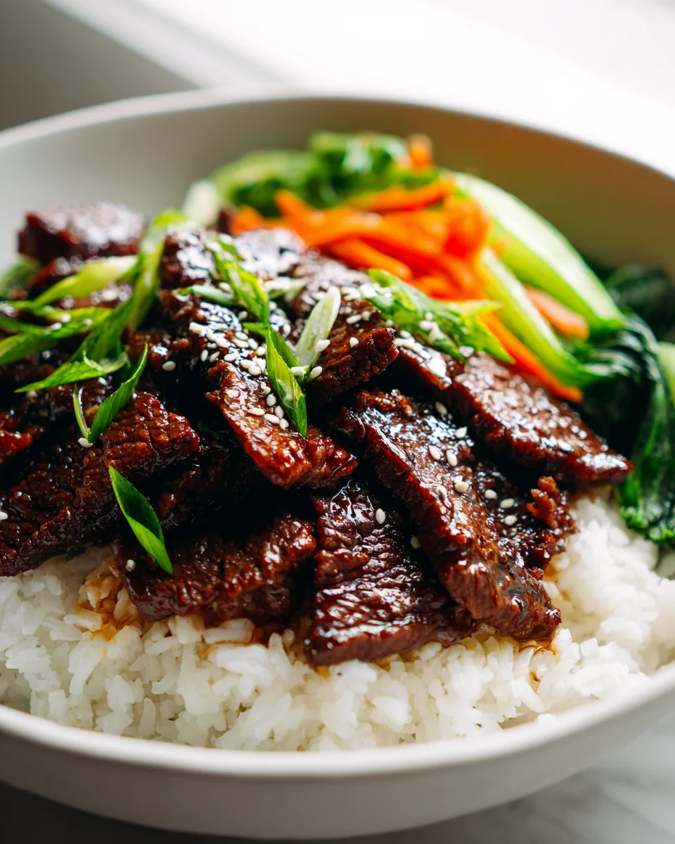 Korean Bbq Beef Bowls mit Reis – Schnell & einfach zubereitet!