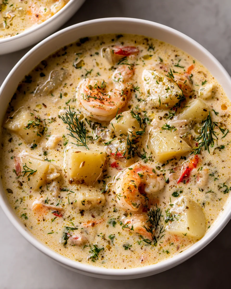 Cremige Meeresfrüchte-Chowder Bowl mit Kartoffeln: Ein Traum!