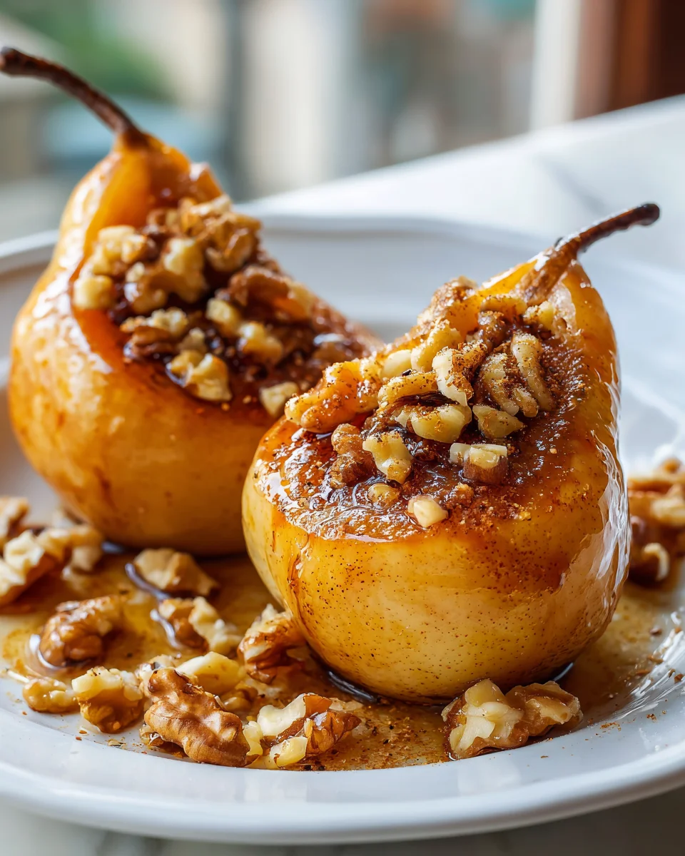 Gebackene Birnen mit Honig & Walnüssen – Dein Traumdessert!