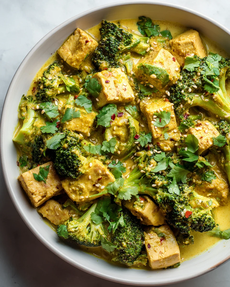 Würziges Tofu-Broccoli-Curry mit Kokosmilch – Einfach köstlich!