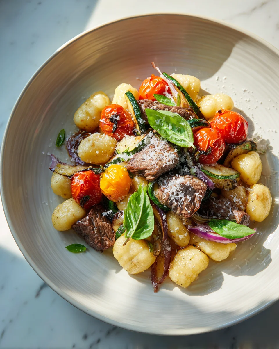 Gnocchi Rezept: Zartes Rinderfilet & Kirsch-Extrakt-Tomaten