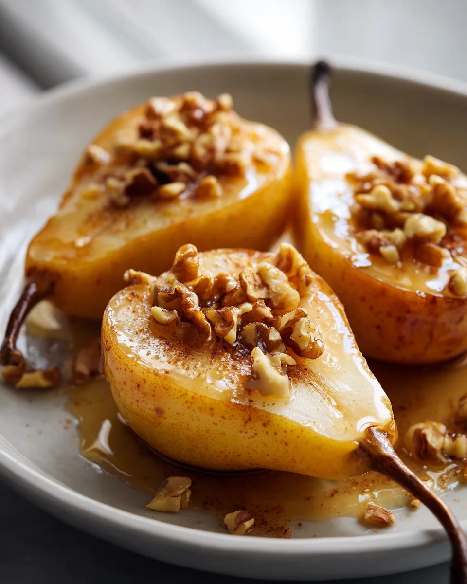 Gebackene Birnen mit Honig & Walnüssen – Dein Traumdessert!