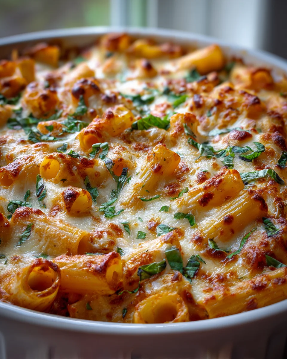 Schnelle One-Pan Ofen-Rigatoni: Dein Abendessen-Retter!