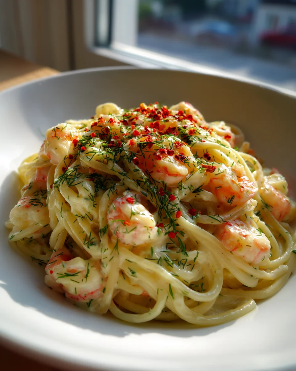 Spaghetti Garnelen: Cremige Frischkäsesauce in Min.