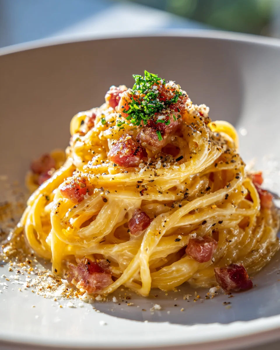 Spaghetti Carbonara: Klassisch italienisch – mit Rind