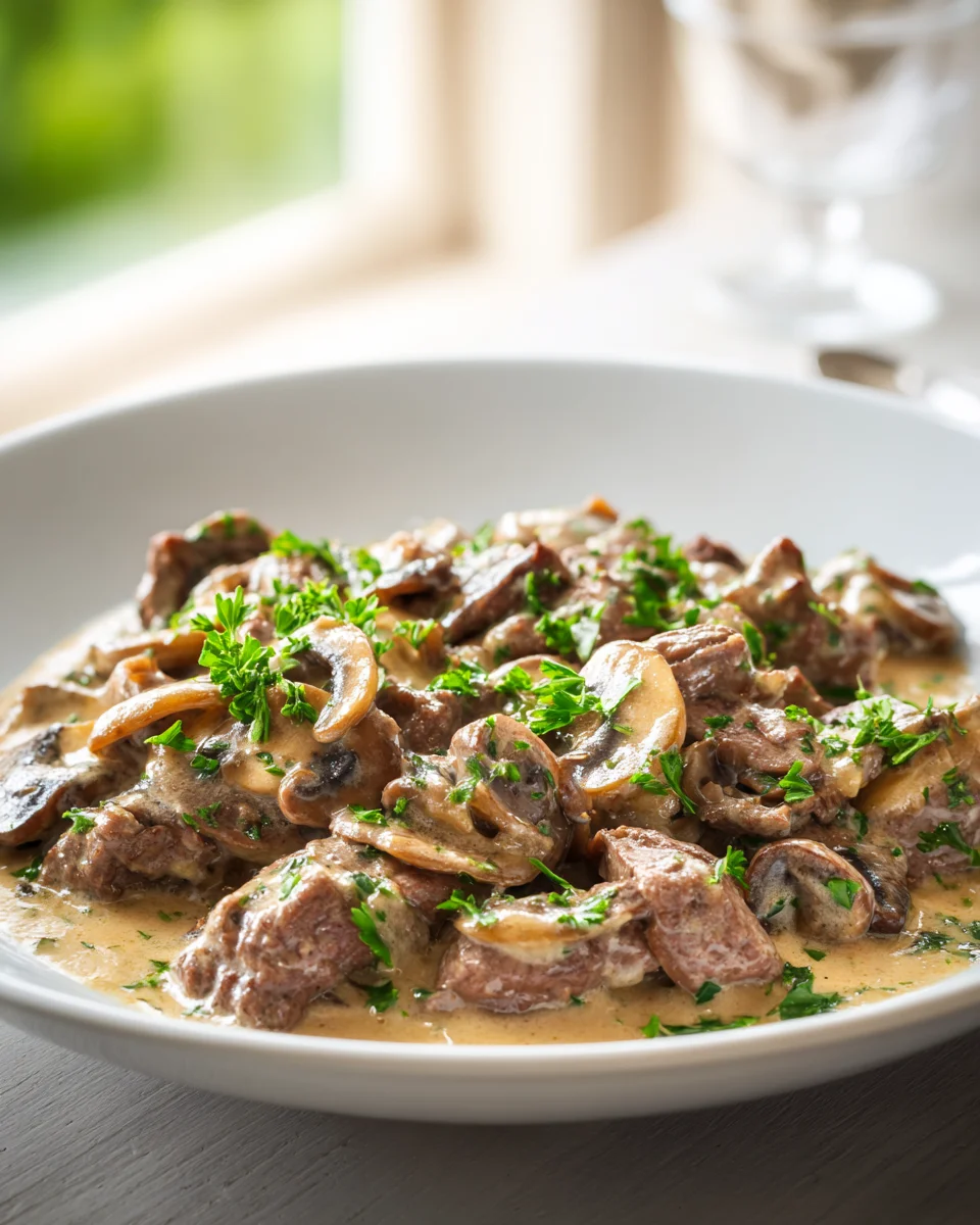 Cremiges Rindfleisch Stroganoff Pfanne – Schnell & Lecker
