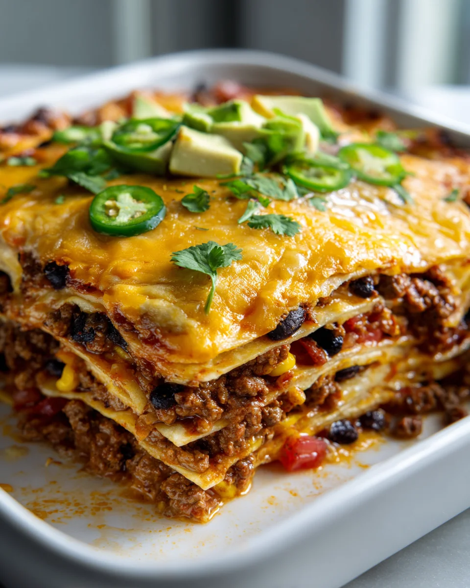 Tortilla-Lasagne-Auflauf: Dein mexikanisches Lieblingsgericht
