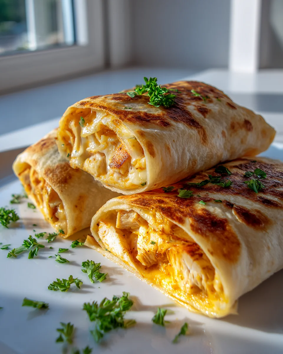 Leckere Käse Knoblauch Hähnchen Wraps – Einfach Selbstgemacht!