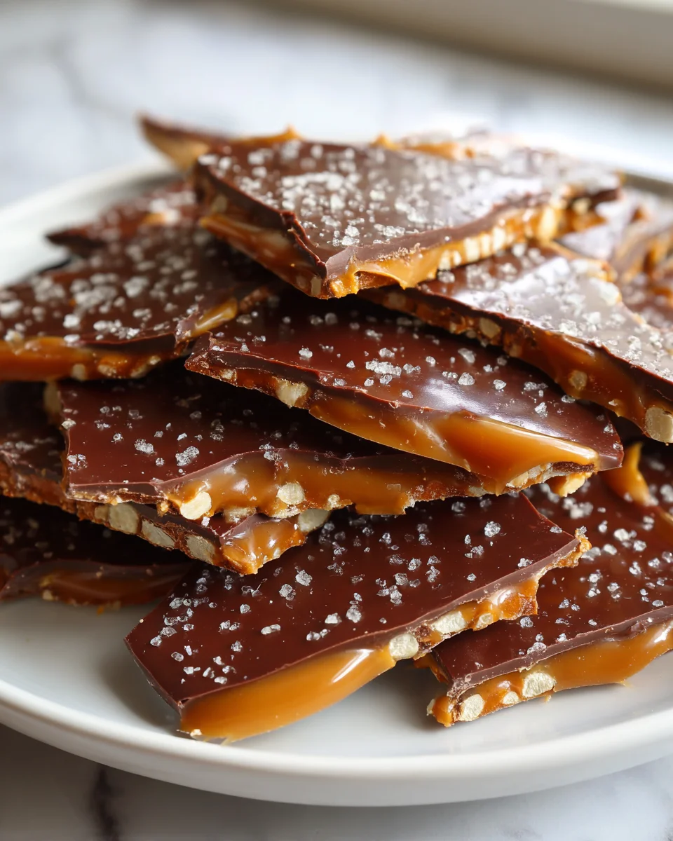 Salted Caramel Pretzel Bark: Süß-salzige Knusper-Sensation!