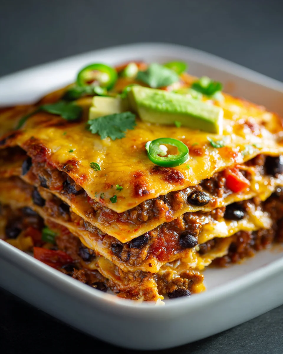 Tortilla-Lasagne-Auflauf: Dein mexikanisches Lieblingsgericht