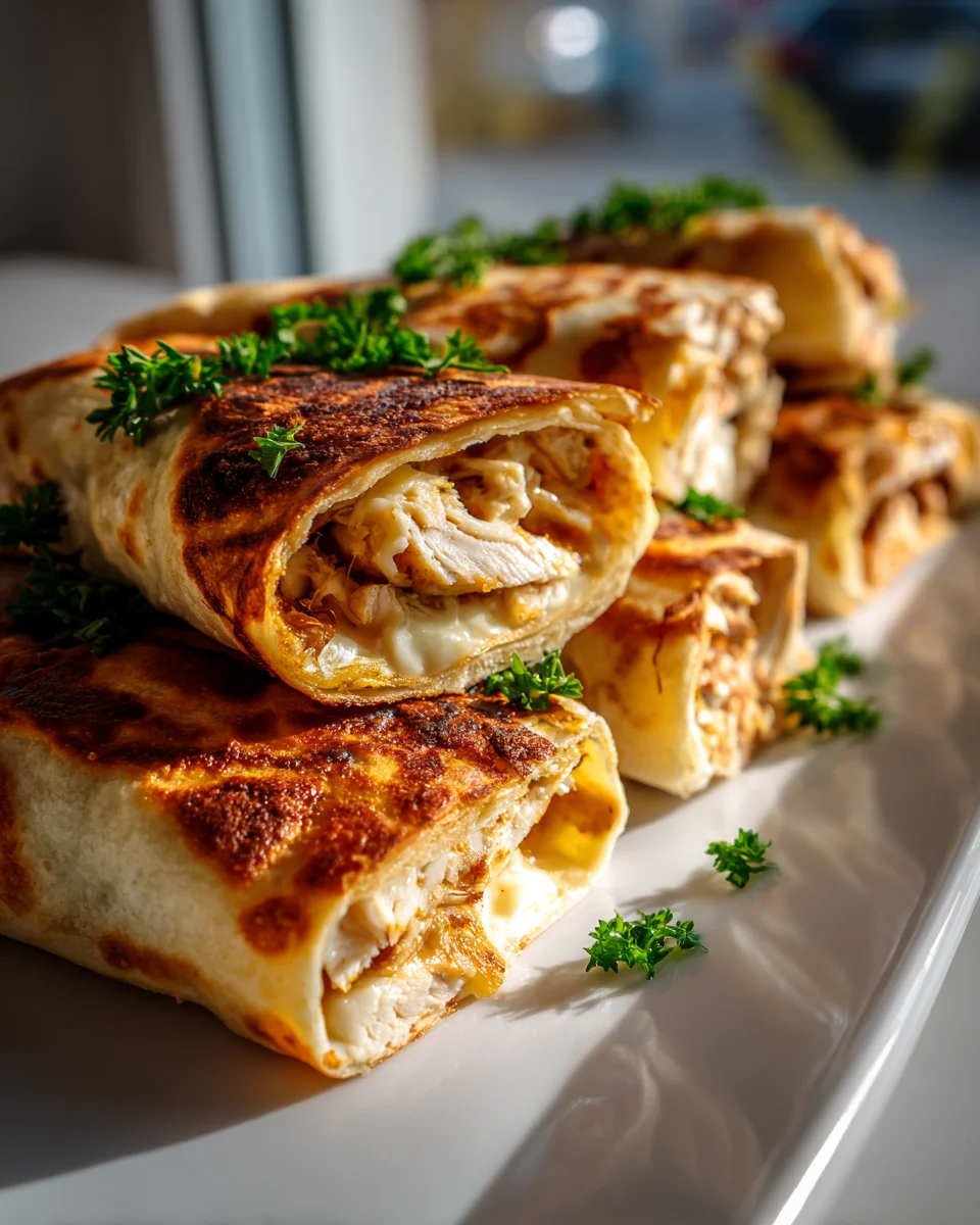 Leckere Käse Knoblauch Hähnchen Wraps – Einfach Selbstgemacht!