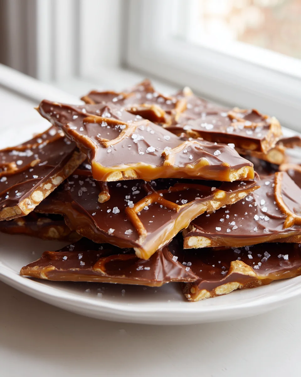 Salted Caramel Pretzel Bark: Süß-salzige Knusper-Sensation!
