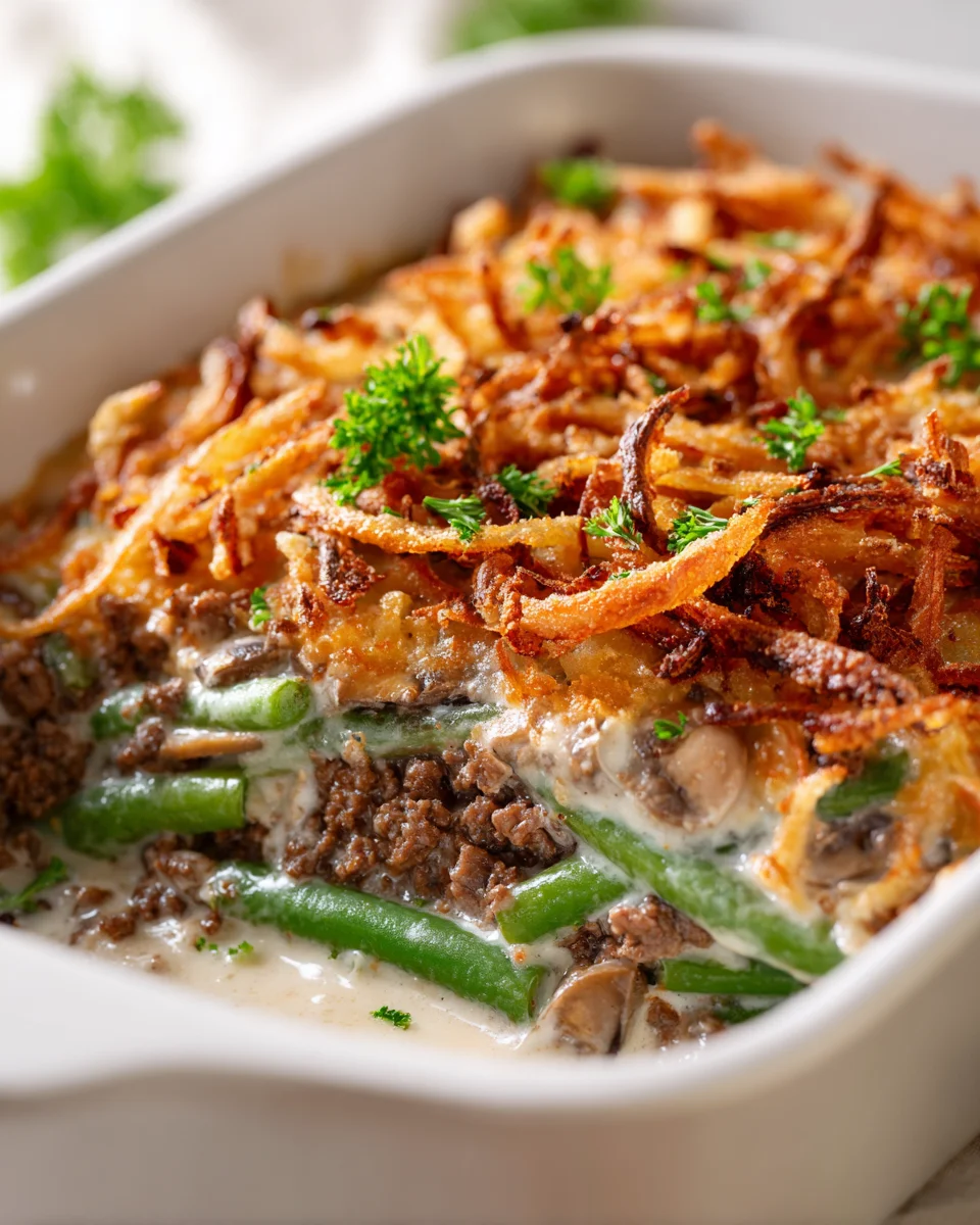 Hackfleisch-Grüne-Bohnen-Auflauf: Dein einfaches Abendessen!