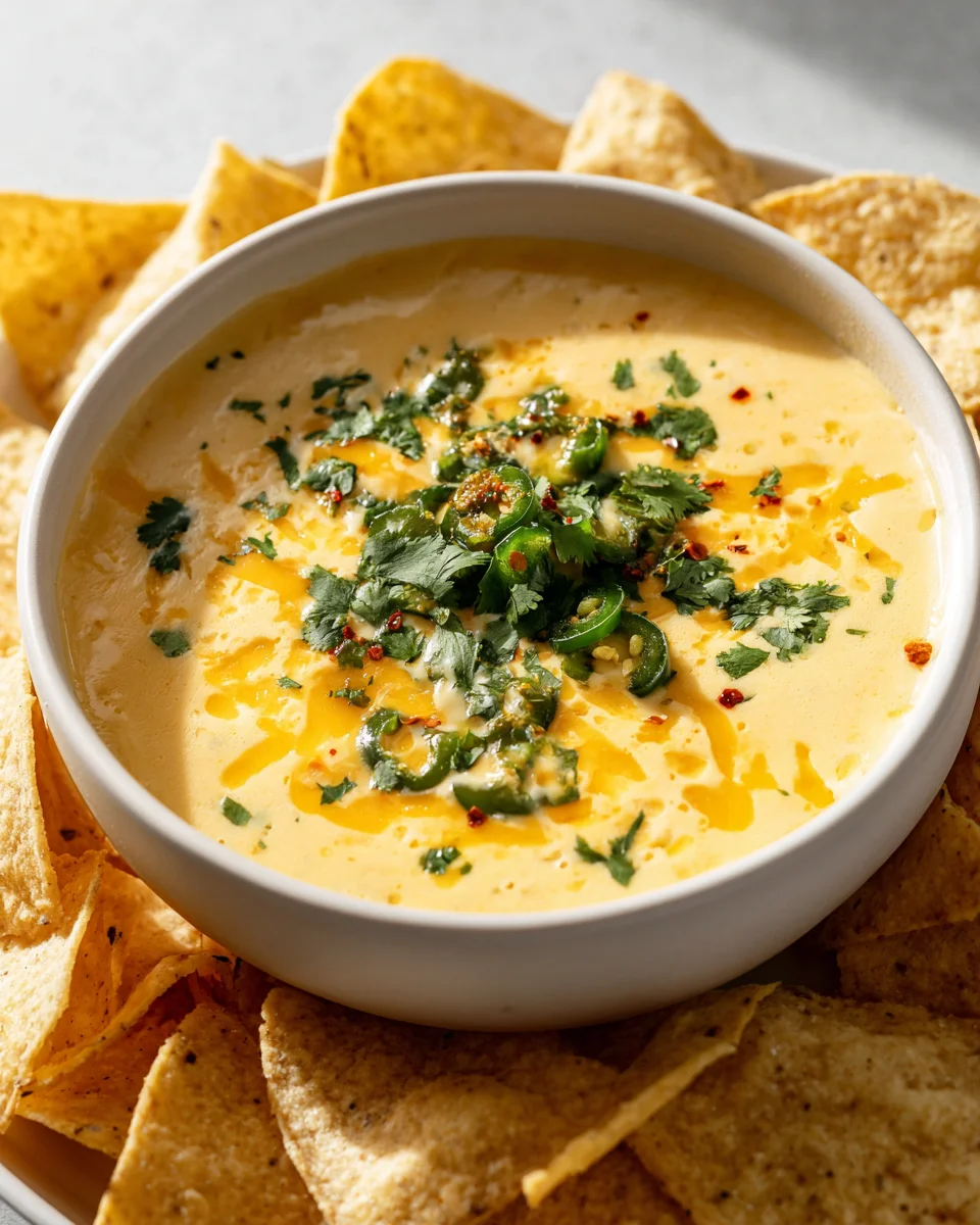 Cremiger Cheddar Cheese Dip mit Jalapeños – das perfekte Rezept