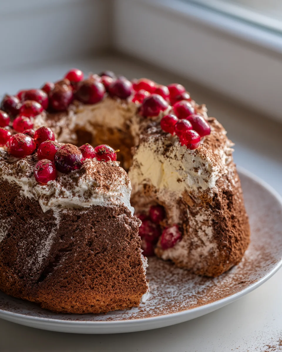 Winterlicher Maulwurfkuchen: Zimtsahne & feine Kirschextrakte