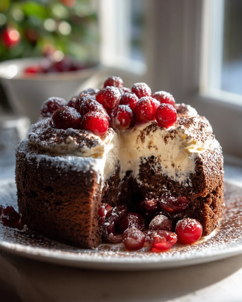 Winterlicher Maulwurfkuchen: Zimtsahne & feine Kirschextrakte