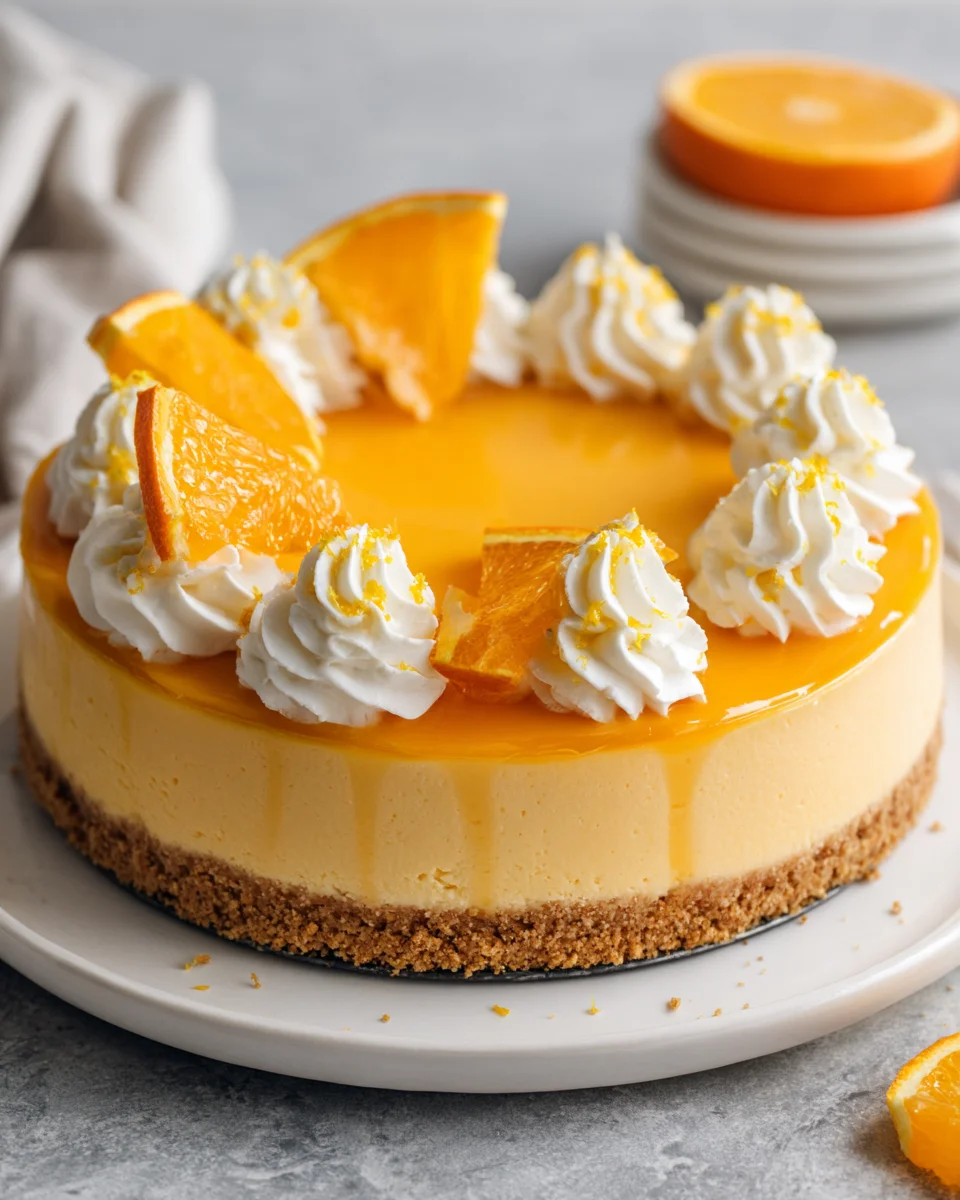 Orangen-Creamsicle-Cheesecake: Sommerlicher Genuss, unwiderstehlich!