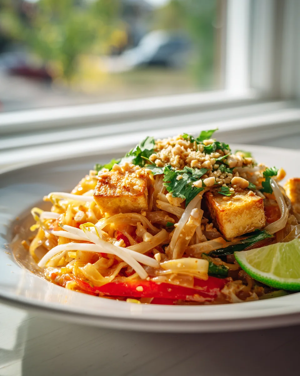 Fivi's Tofu Pad Thai mit Erdnusssauce – Schnell & köstlich