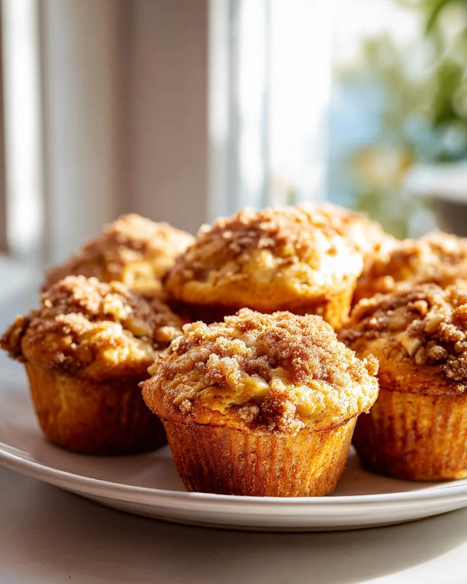 Saftige Apfel-Hafer-Muffins mit Zimtstreusel-Crunch