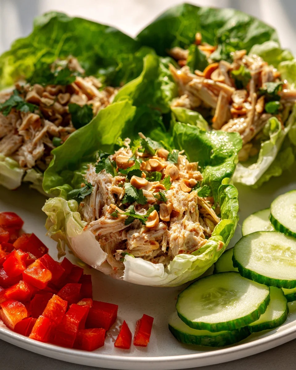 Schnelle Thai Kokos Hähnchen Salat Wraps – Dein Lieblingsrezept!