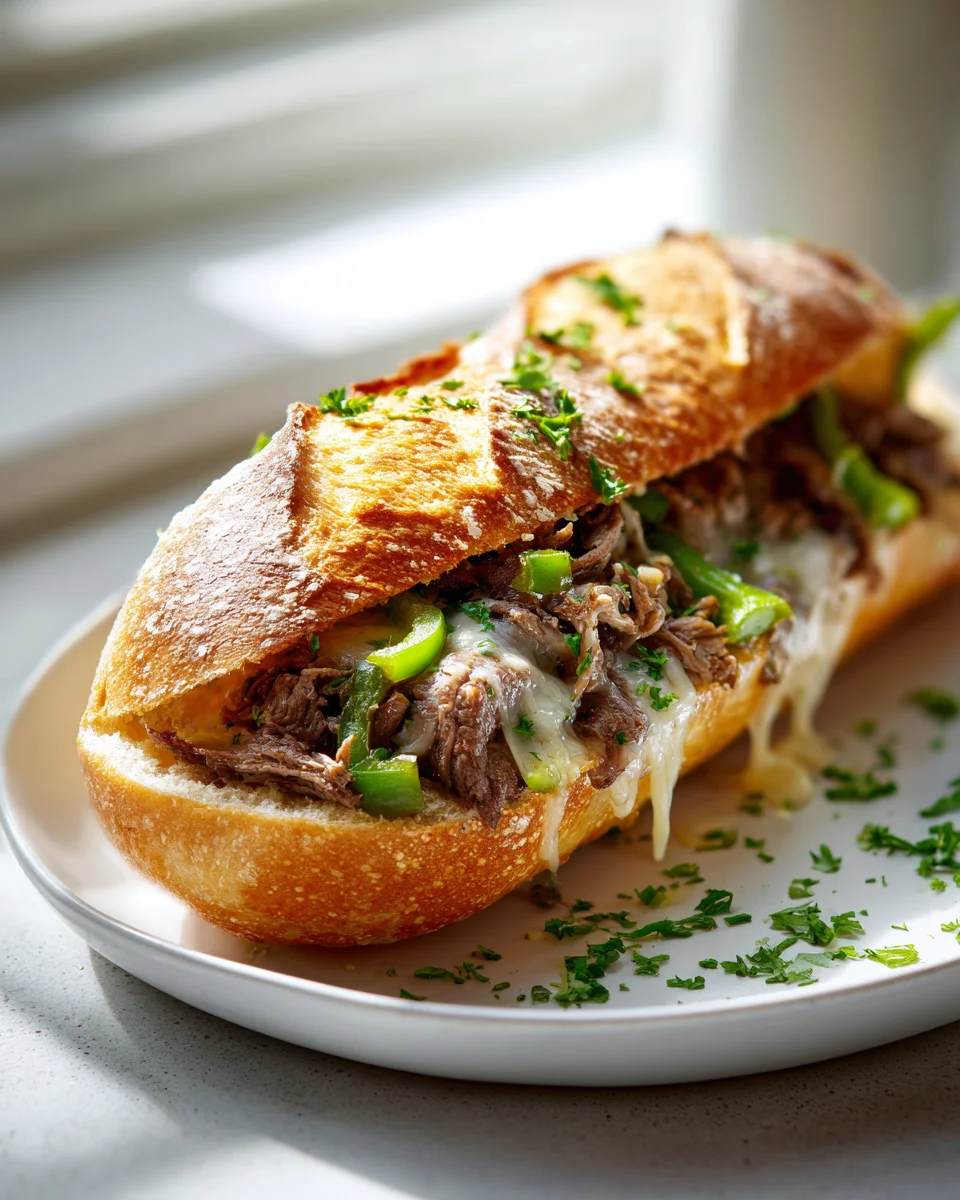 Philly Cheesesteak Baguettes: Das ultimative Snack-Erlebnis!