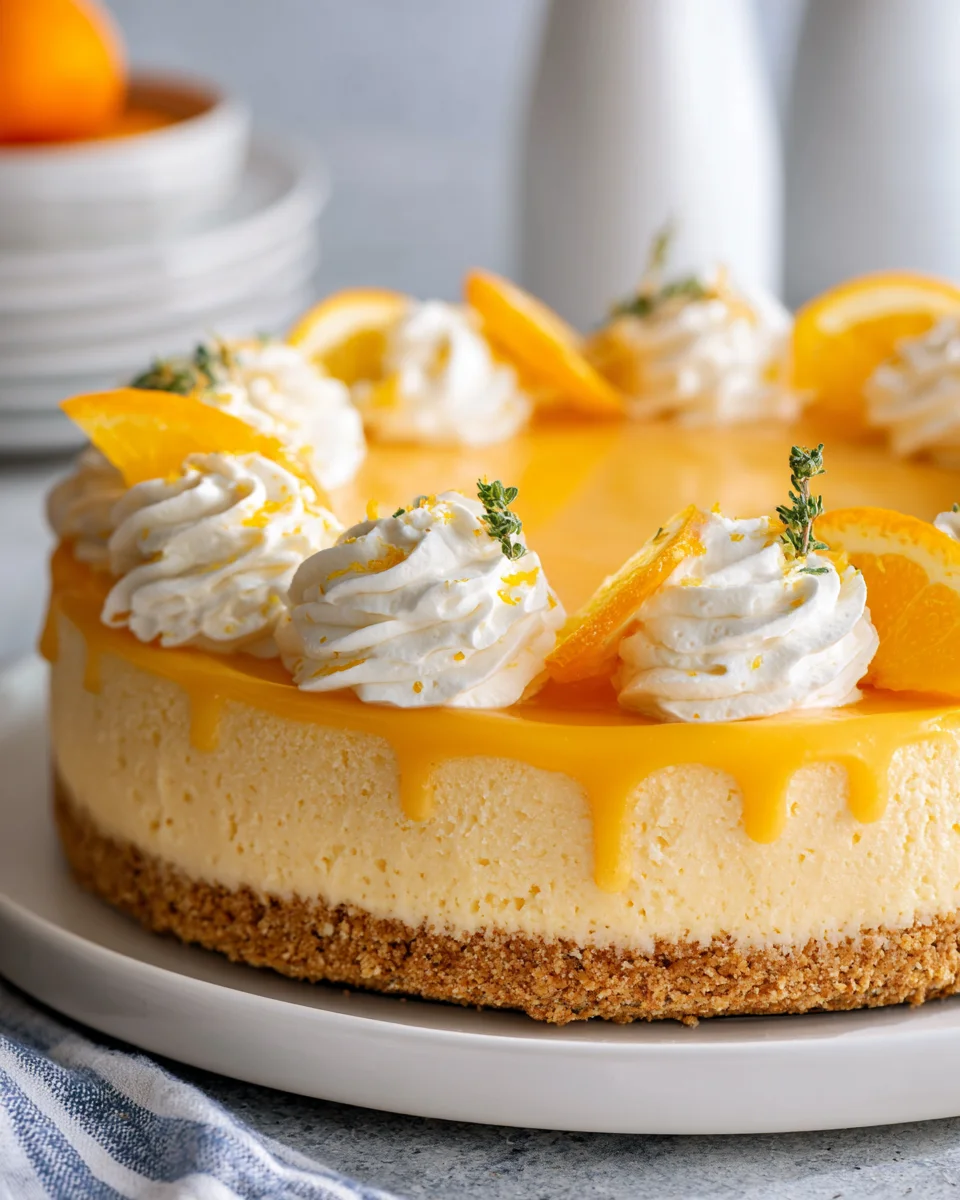 Orangen-Creamsicle-Cheesecake: Sommerlicher Genuss, unwiderstehlich!