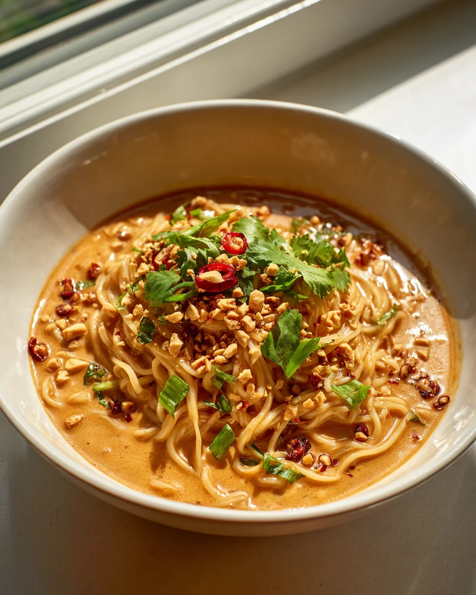 Dein schnelles Tan Tan Ramen mit Rindfleisch in Min.