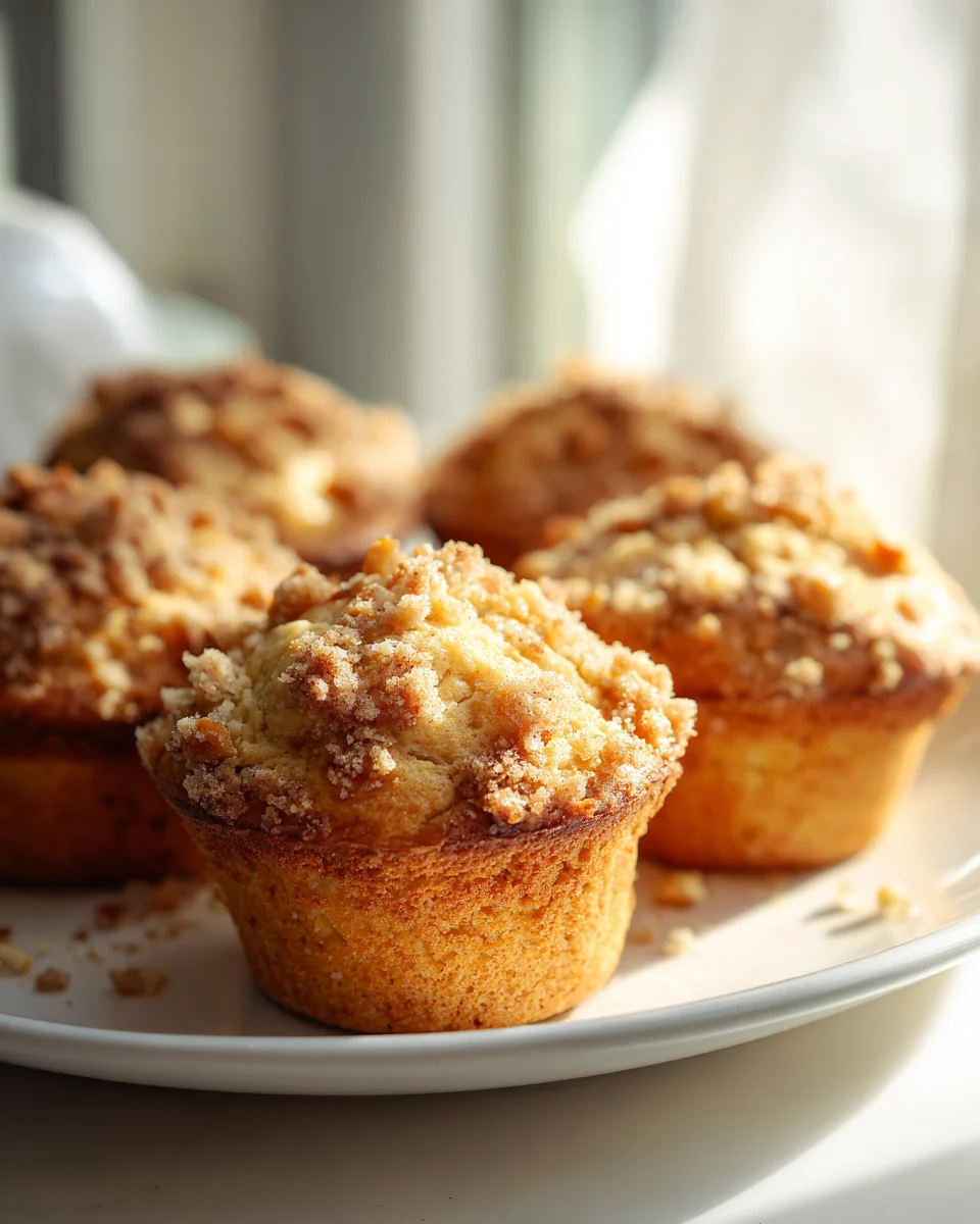 Saftige Apfel-Hafer-Muffins mit Zimtstreusel-Crunch