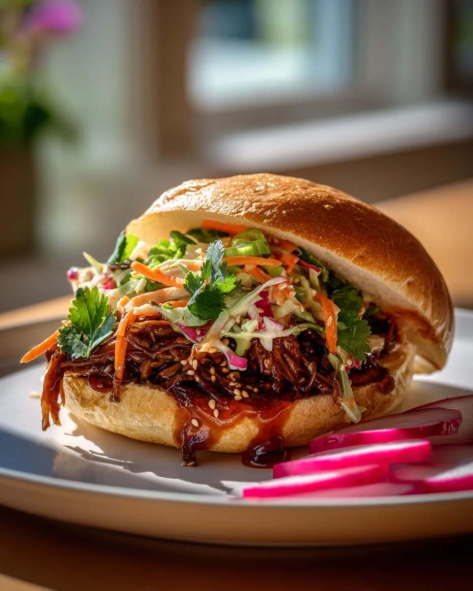 Koreanisches BBQ Pulled Beef Sandwiches: Zart & Würzig
