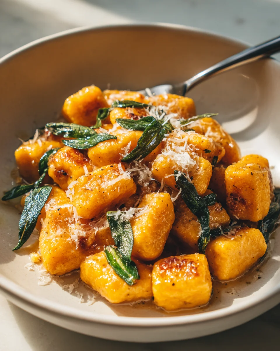 Himmlische Süßkartoffel Gnocchi mit Brauner Butter & Salbei