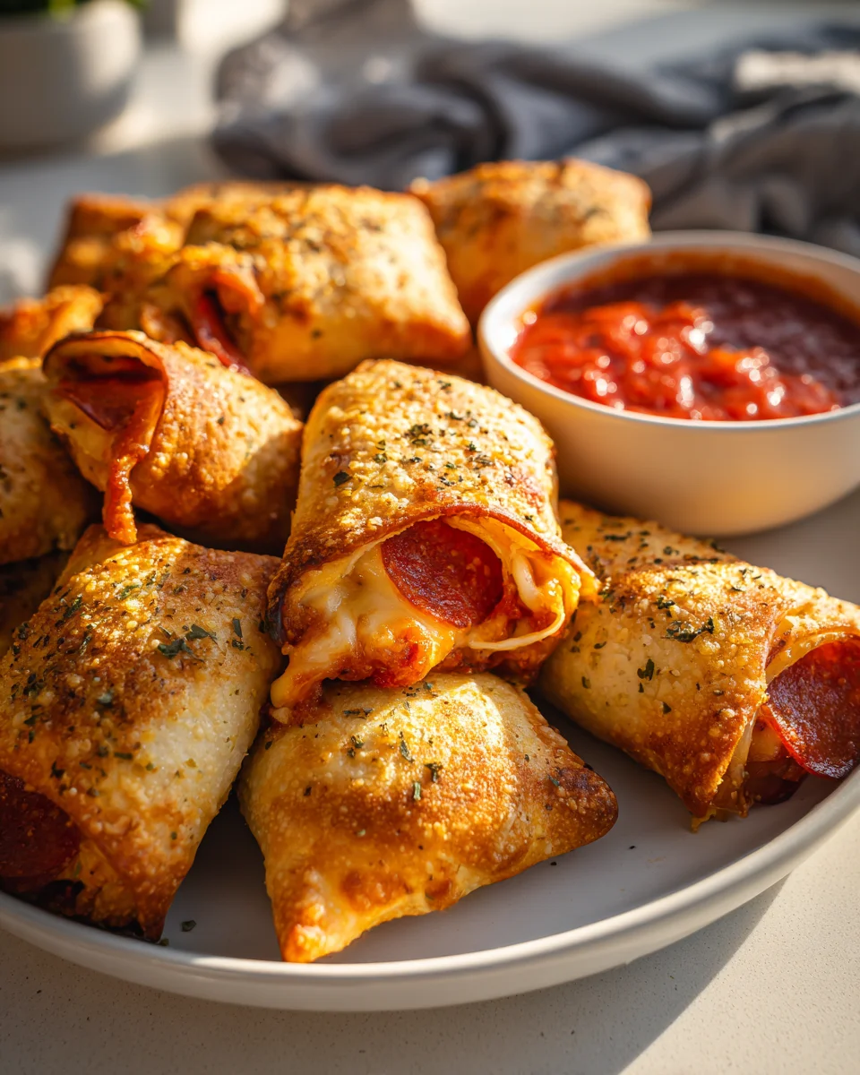 Crispy Air Fryer Pizza Rolls – Knuspriger Genuss für jeden!