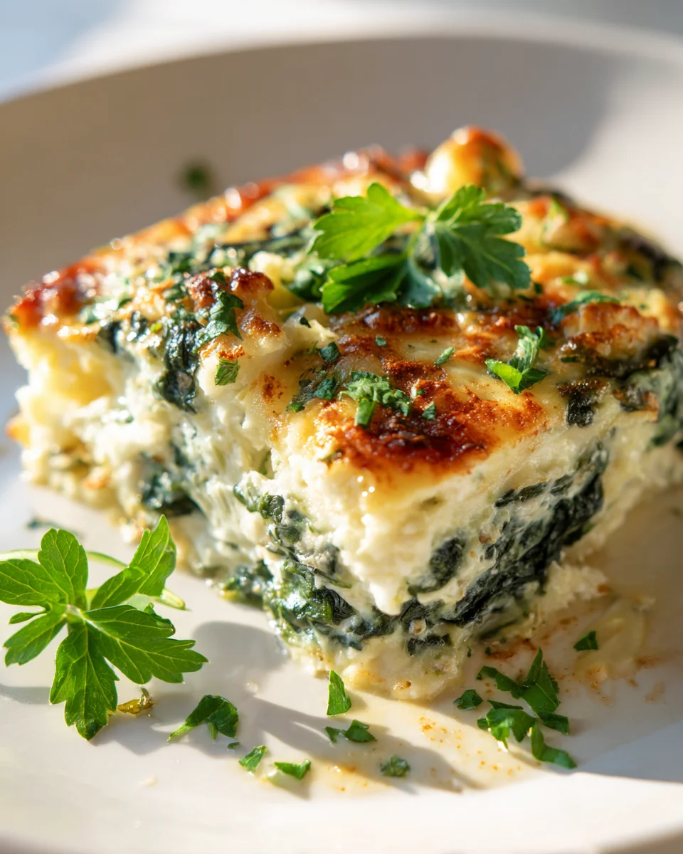 Low Carb Spinat Blumenkohl Auflauf: Lecker & Gesund!