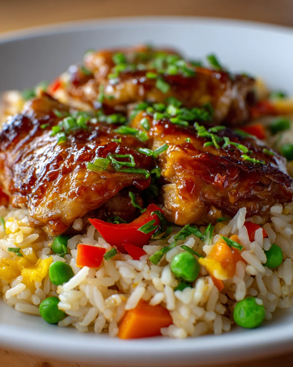 Honig BBQ Hähnchen Reis aus einer Pfanne – Schnell & Lecker!