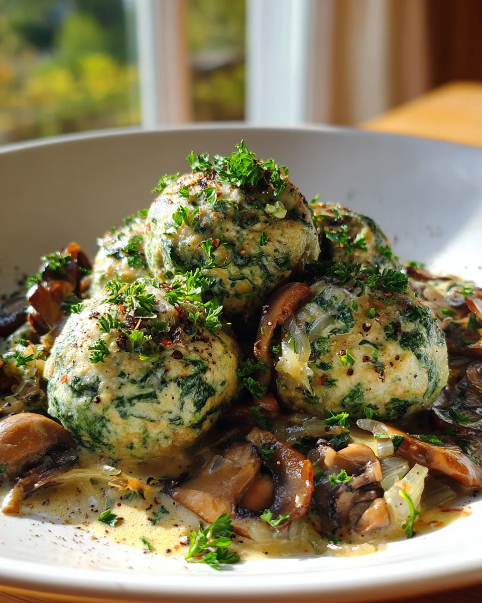 Spinatknödel mit Pilzragout: Dein essenzielles Lieblingsrezept
