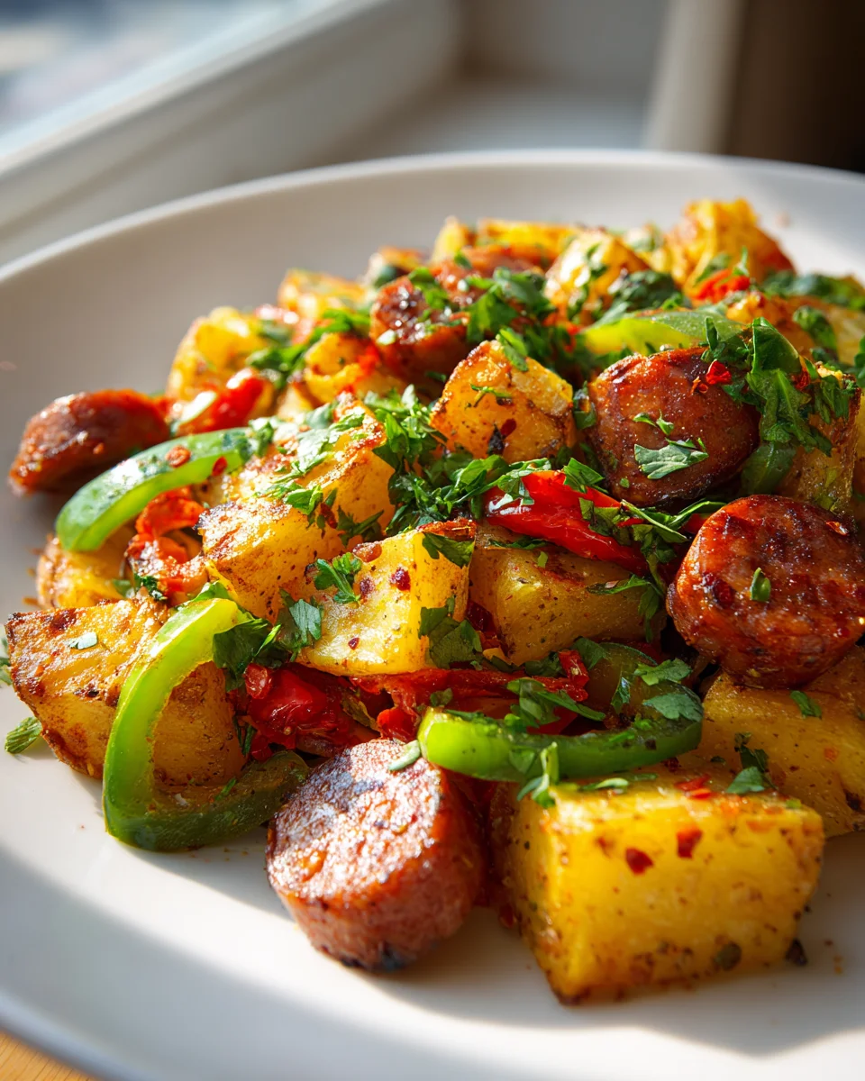 Pikante Kartoffel-Rinderwurst-Pfanne: Schnell & Lecker!