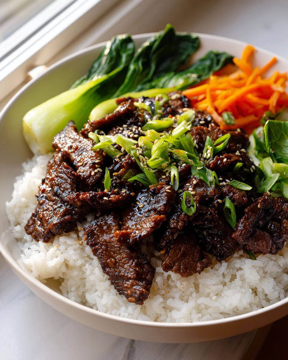Korean Bbq Beef Bowls mit Reis – Schnell & einfach zubereitet!