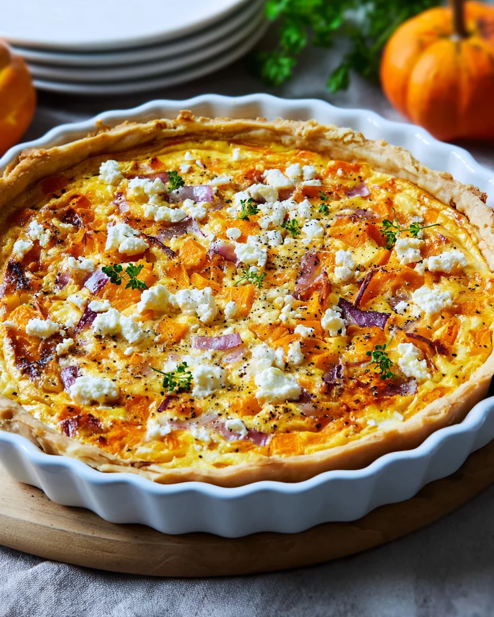Leckere Kürbis Quiche – Ein einfaches Herbstrezept!