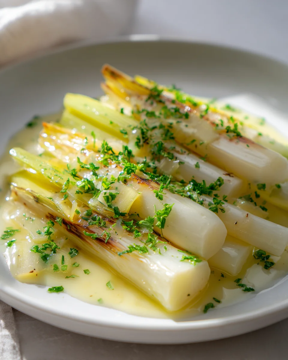 Geschmorter Lauch mit Beurre Blanc: Exquisites Rezept