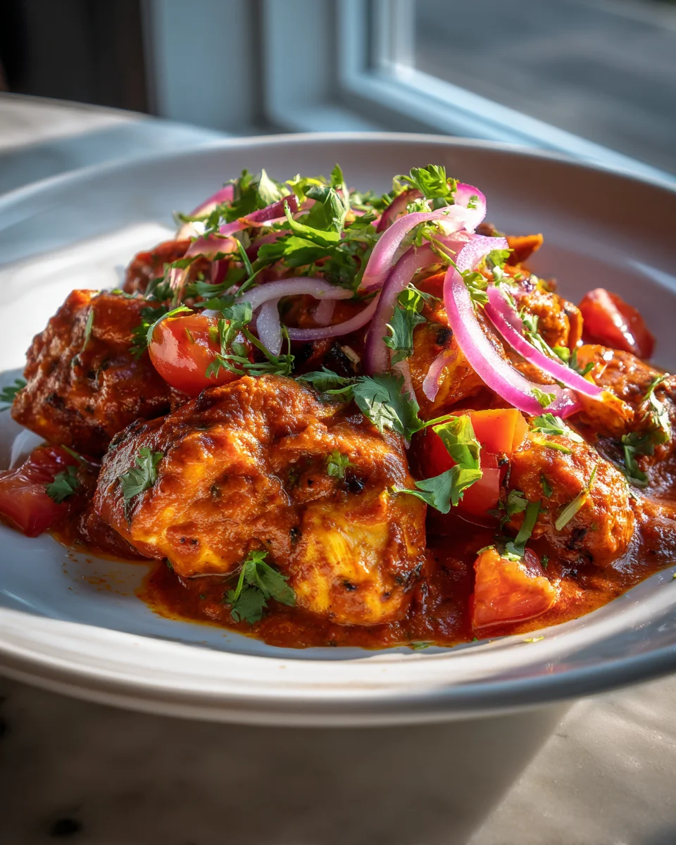 Tikka Masala Pfanne: Cremig-würziges Hähnchen-Tomaten-Gericht