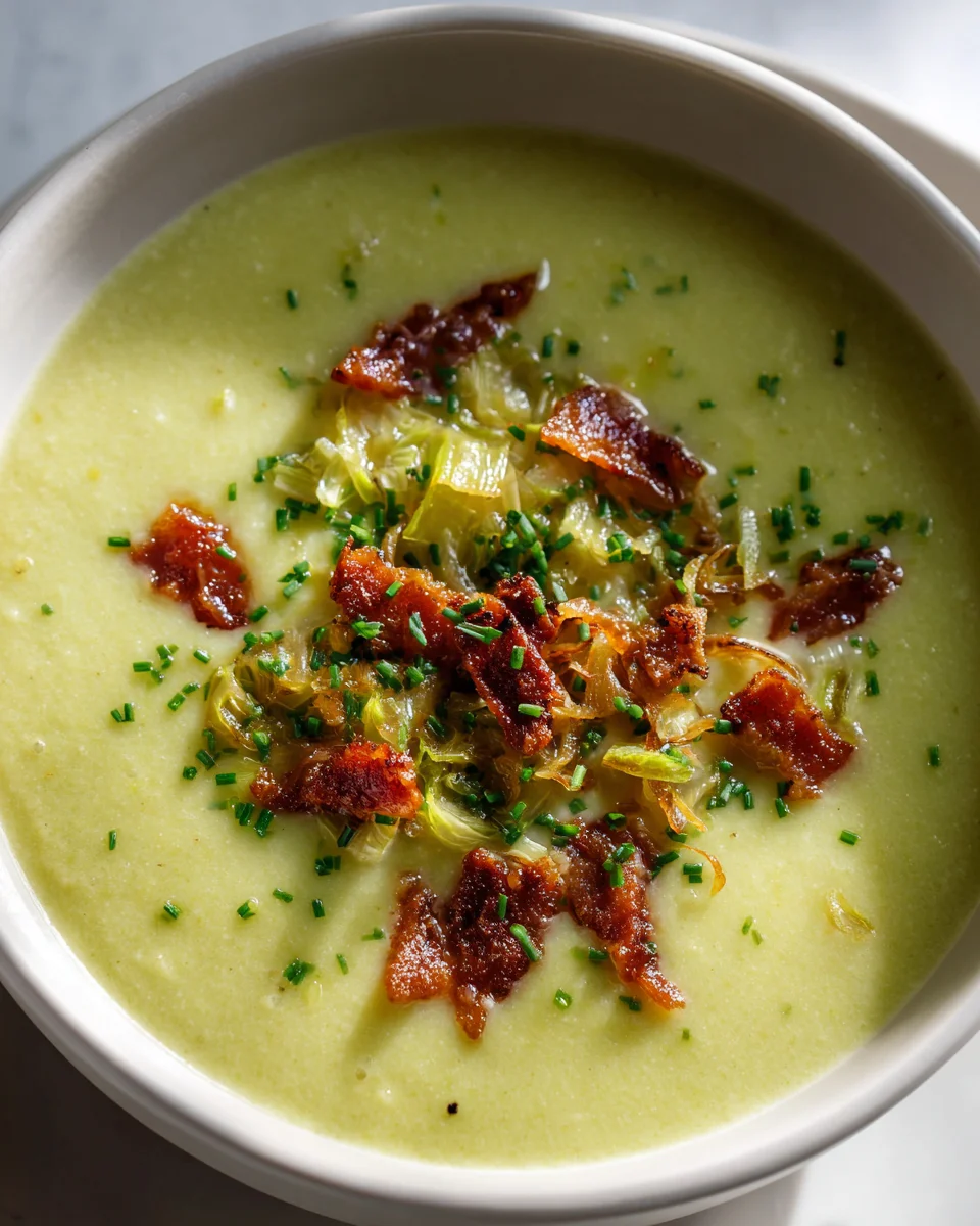 Lauchsuppe herzhaft: Mit Rinderbacon & Zwiebeln genießen!