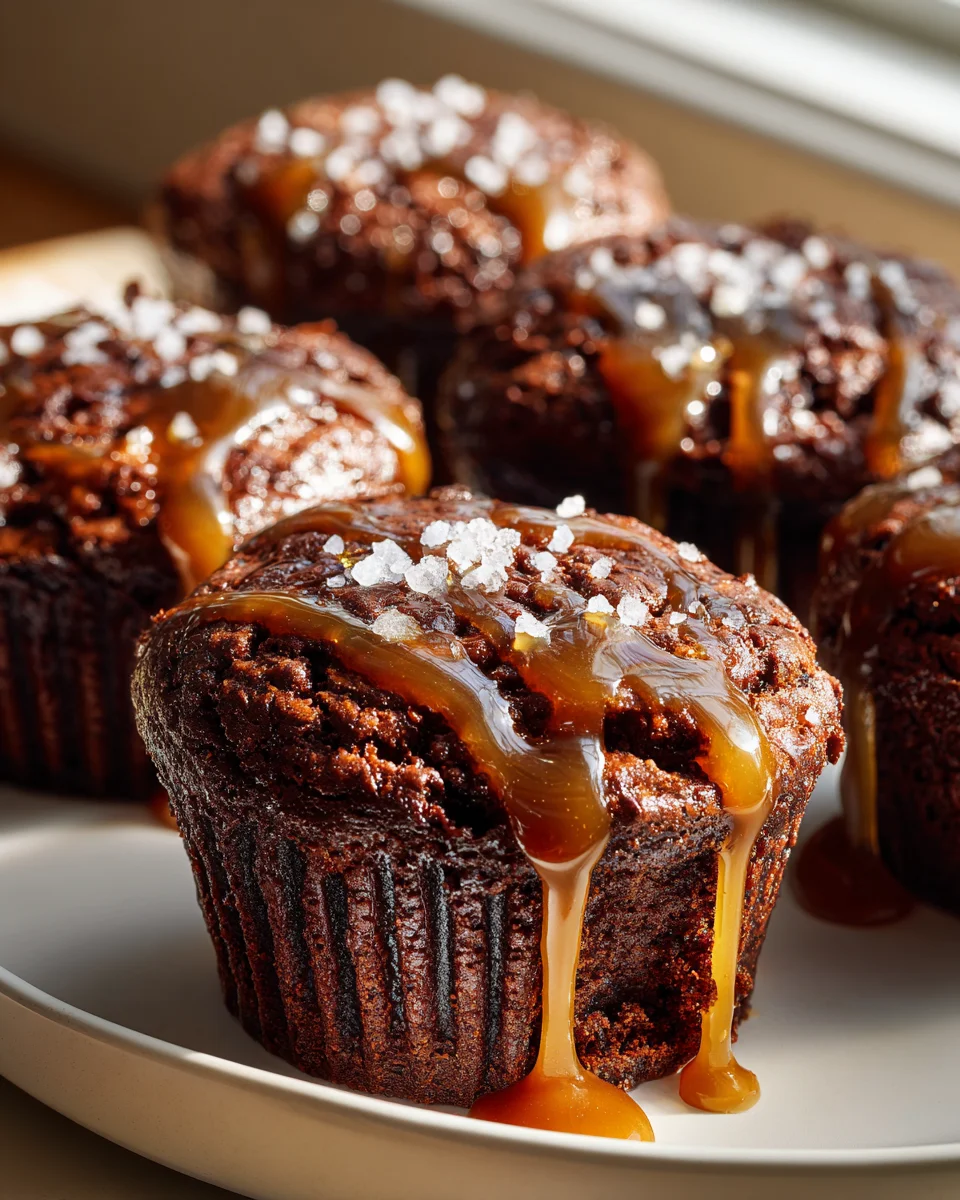 Saftige Salted Caramel Brownie Muffins – einfach lecker!