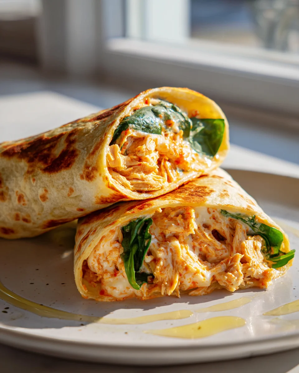 Käse-Knoblauch-Hähnchen-Wraps: Ein schnelles Genuss-Rezept