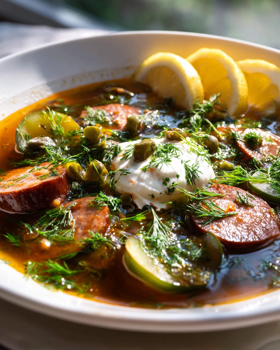 Fleischsoljanka Rezept: Deftig, wärmend & einfach köstlich!