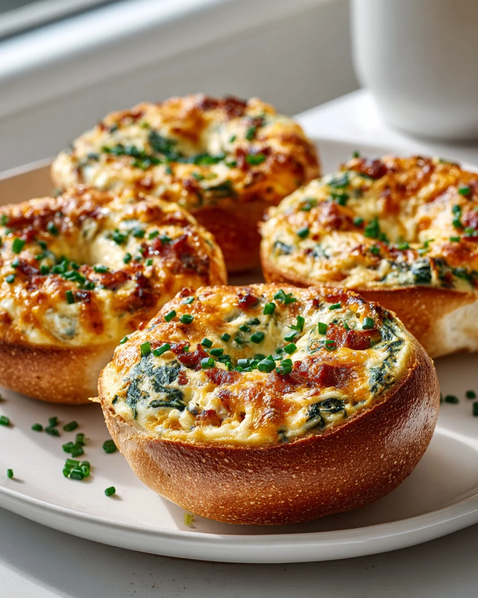 Quiche Bagels gefüllt: Herzhaft, lecker & einfach gemacht!